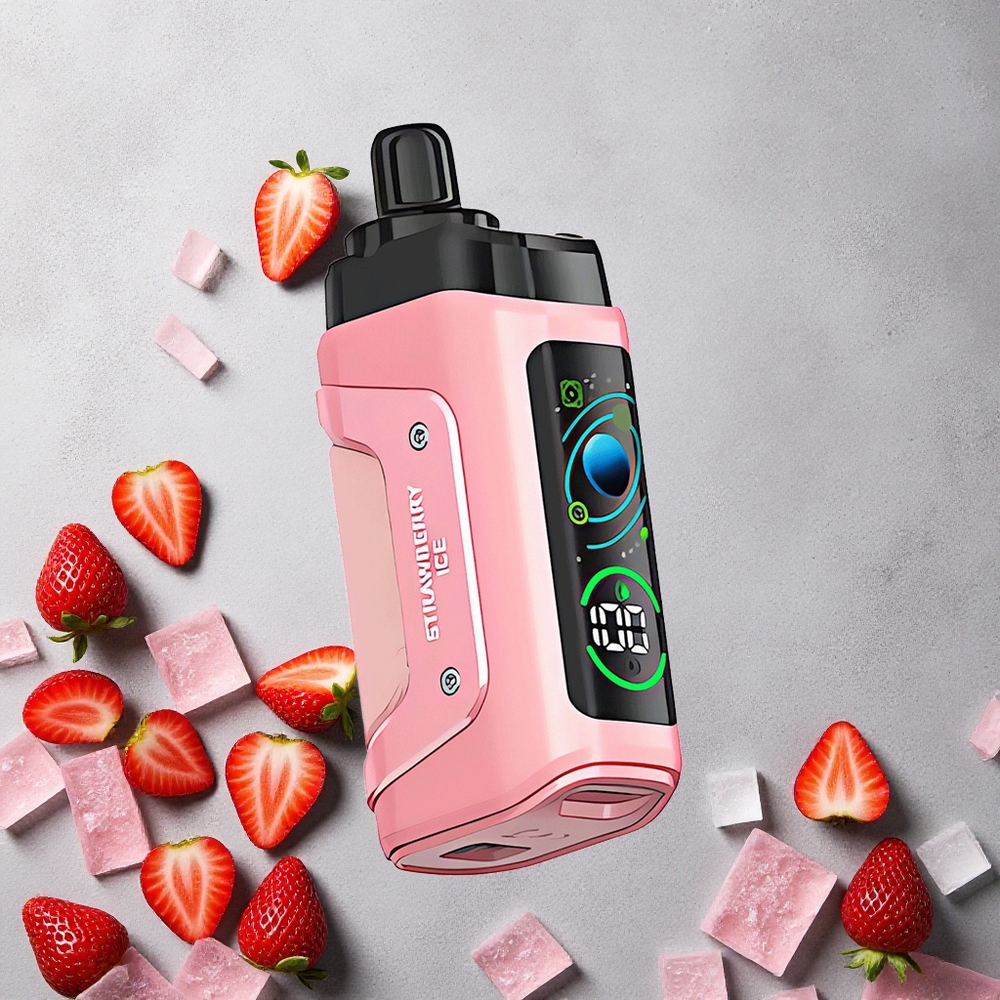 Razz Bar 45000 Puffs Fraise Glacée avec Bobine Mesh 1.0 Ohm