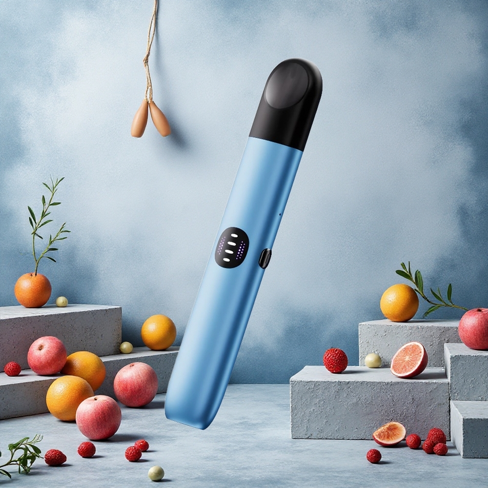 RELX Infinity 2 600-650 Puffs Bleu Appareil de Vape Finition Métallique