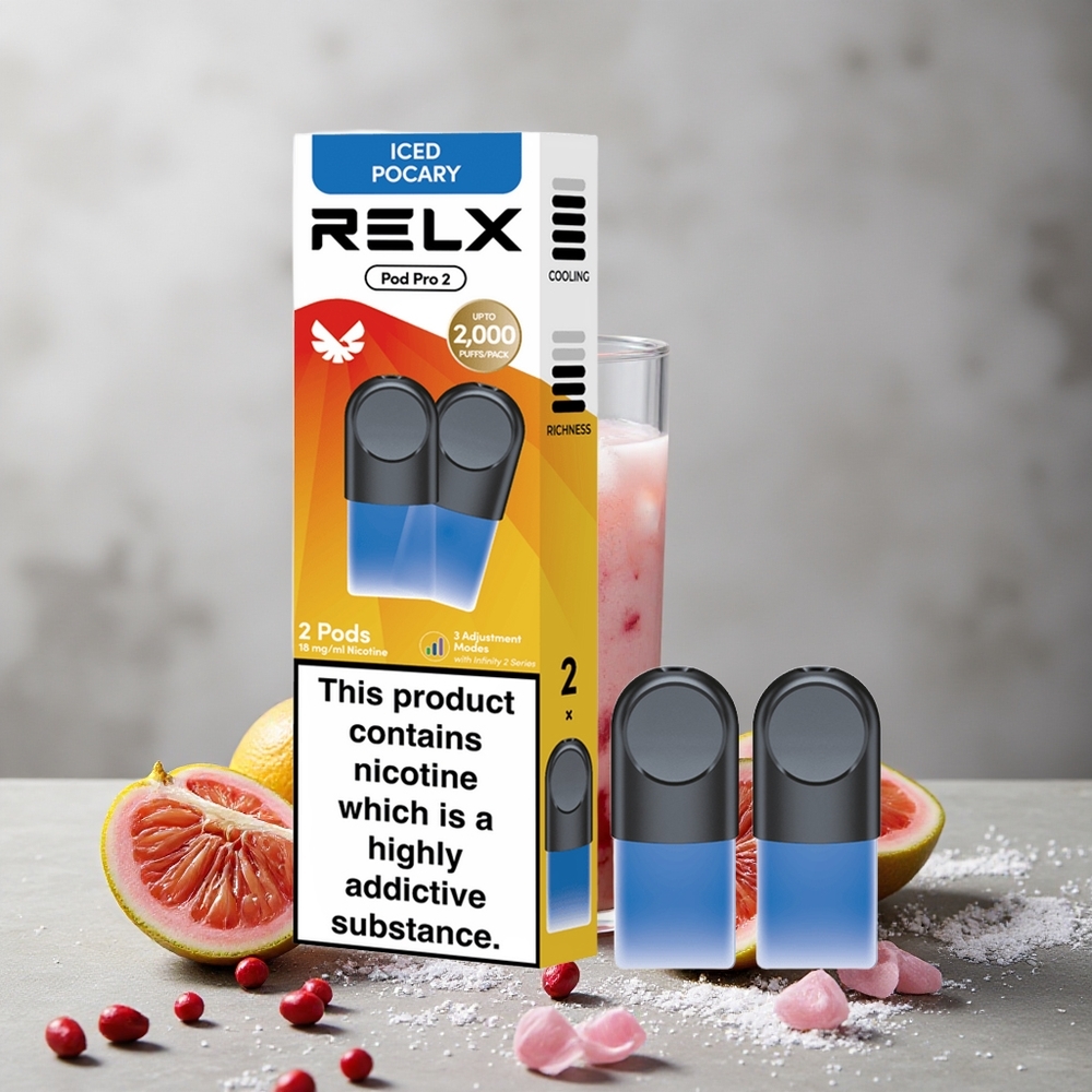 RELX Pod Pro 2 600 Puffs Boisson Glacée Pocary 1,9ml
