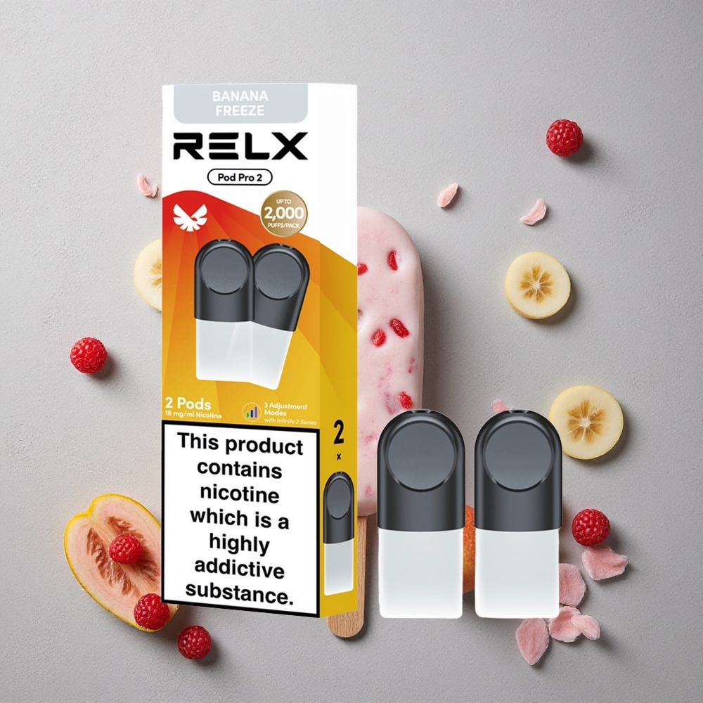 RELX Pod Pro 2 600 Puffs Dessert-Banana Glacé - 1,9ml