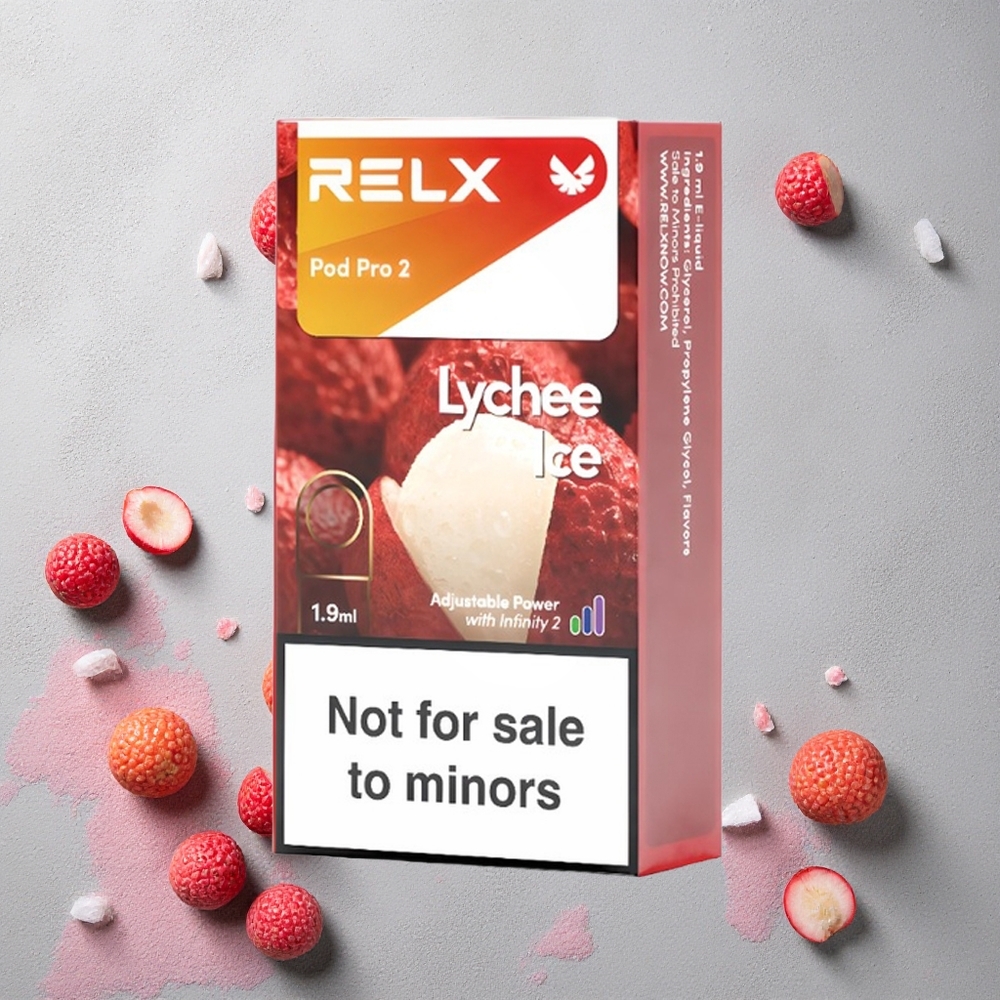 RELX Pod Pro 2 600 Puffs Litchi Glacé 1,9ml 0% Nicotine