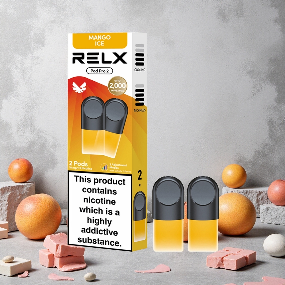 RELX Pod Pro 2 600 Puffs Mangue Glace – 1,9ml