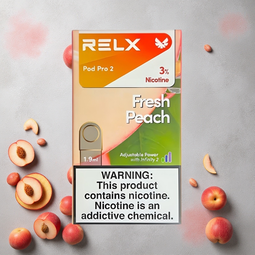 RELX Pod Pro 2 600 Puffs Pêche Fraîche 1.9ml 3% Nicotine