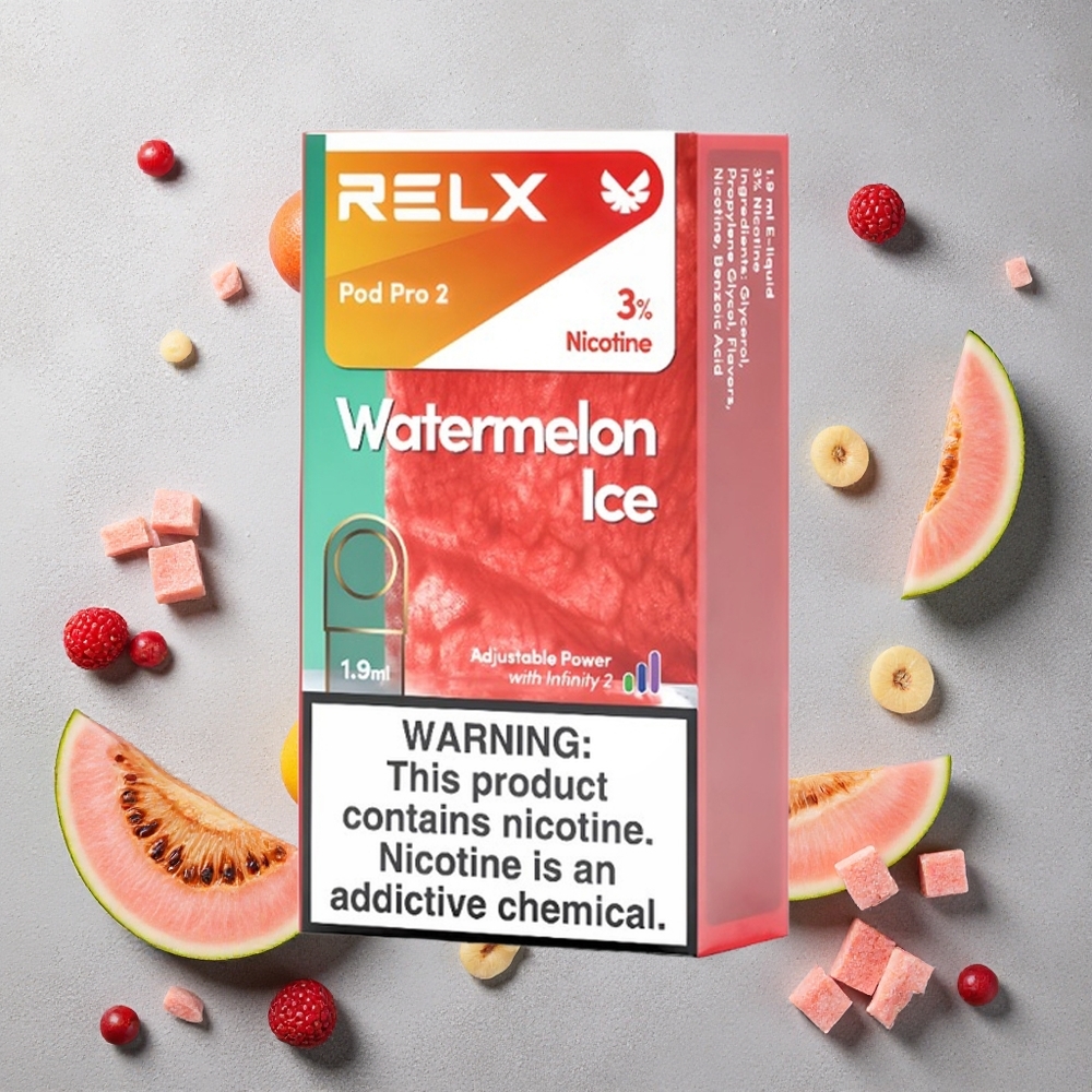 RELX Pod Pro 2 600 Puffs Pastèque Glacée Contenance : 1,9ml
