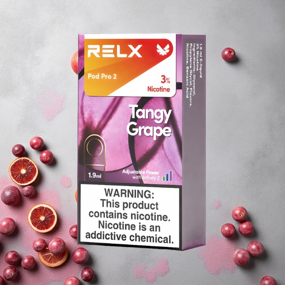RELX Pod Pro 2 600 Puffs Raisin Acidulé 1,9ml 3% nicotine
