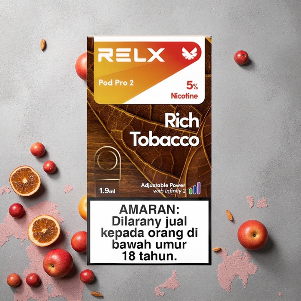 RELX Pod Pro 2 600 Puffs Tabac Riche 1,9ml 5% Nicotine