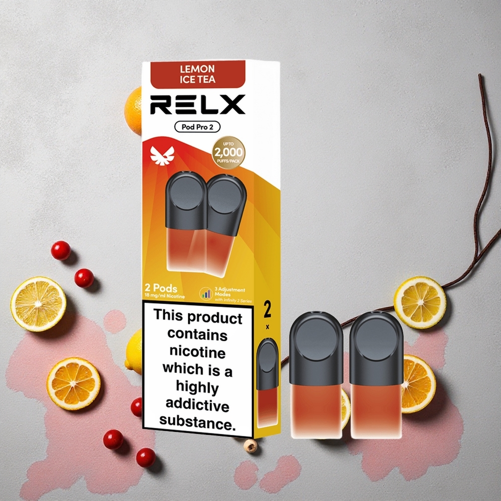RELX Pod Pro 2 600 Puffs Thé-Citron Glace Teneur en nicotine : 1,8%