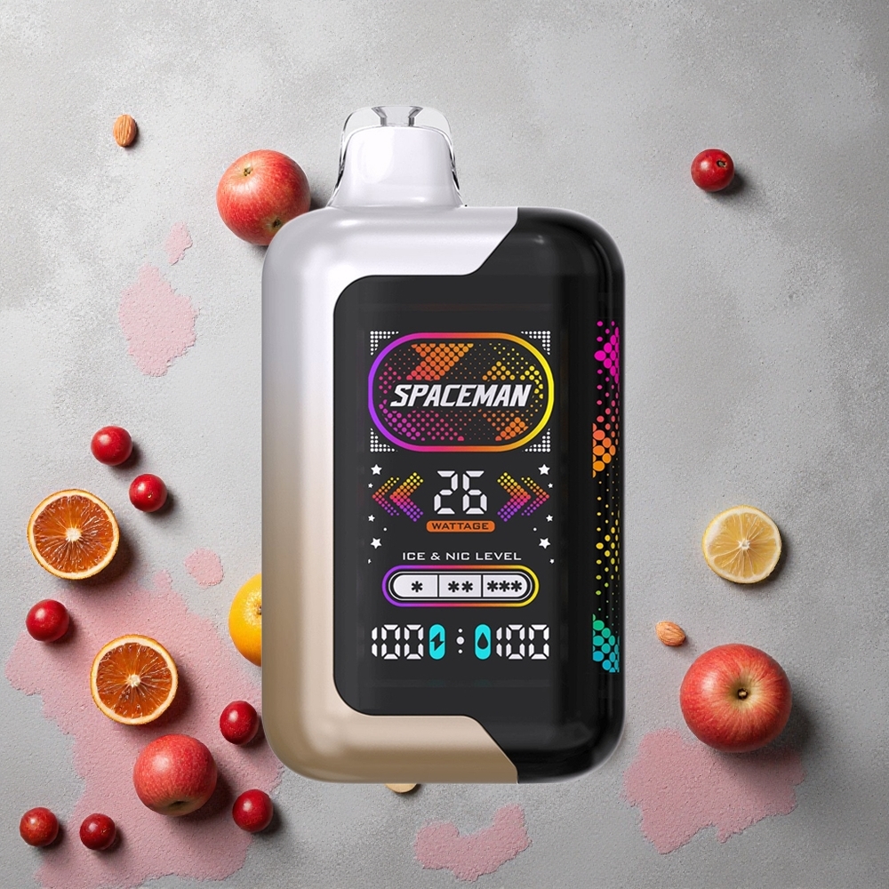 SMOK SPACEMAN SP40000 Vape Jetable Bière Racine avec 40000 Puffs et Écran LED 2,28"