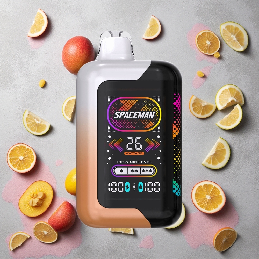 SMOK SPACEMAN SP40000 Vape Jetable Mangue Aigre-Douce Melon Miel avec Écran LED 2,28" et 20ml de E-Liquide