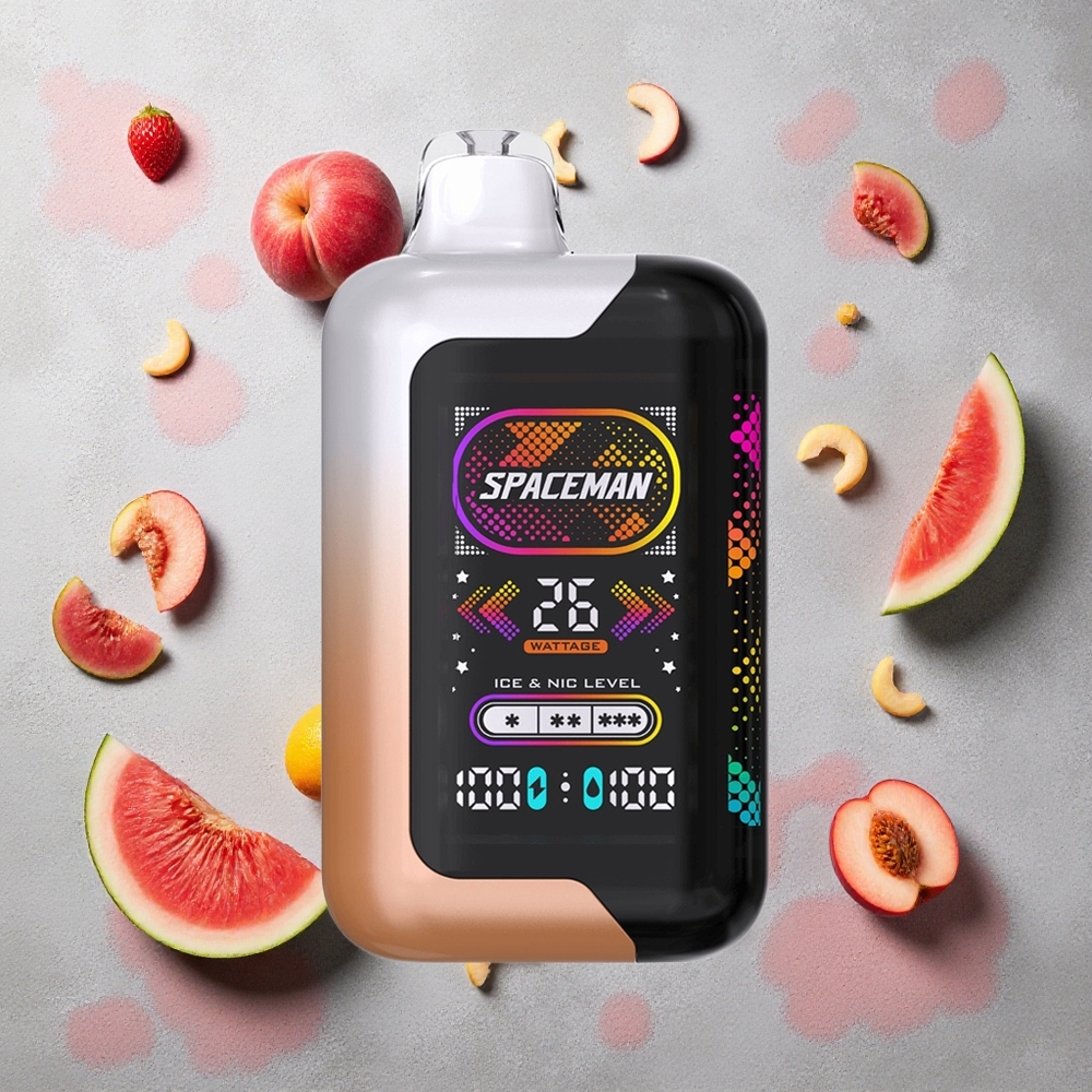 SMOK SPACEMAN SP40000 Vape Jetable Pêche Juteuse Pastèque 40 000 Puffs 20mL