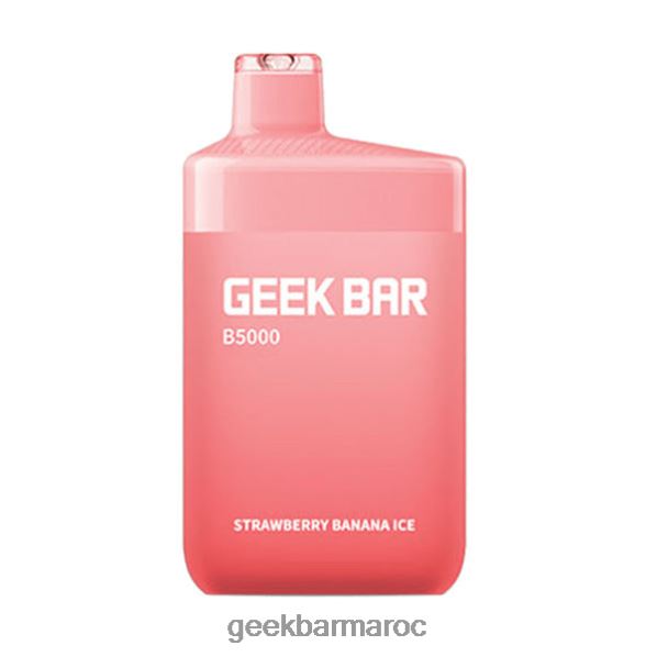 Geek Bar b5000 jetable glace fraise banane 8F4DDR34 - Geek Bar Prix Maroc