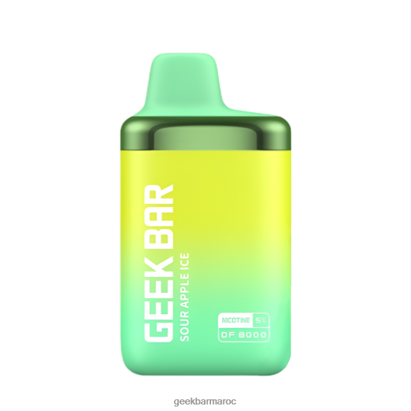 Geek Bar vape jetable df8000 glace à la pomme aigre 8F4DDR185 - Geek Bar Flavors