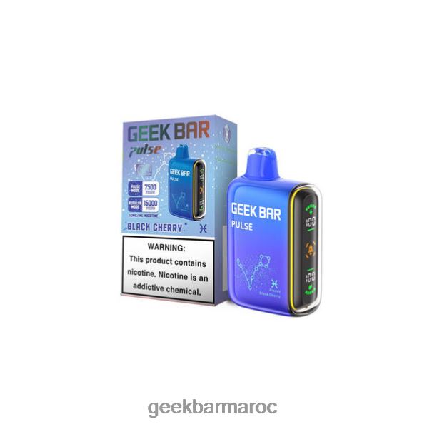 Geek Bar Pulse jetable cerise noire 8F4DDR12 - Geek Bar Casablanca