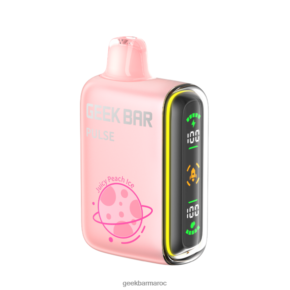 Geek Bar Pulse vape jetable 15k glace à la pêche juteuse 8F4DDR51 - Geek Bar Maroc